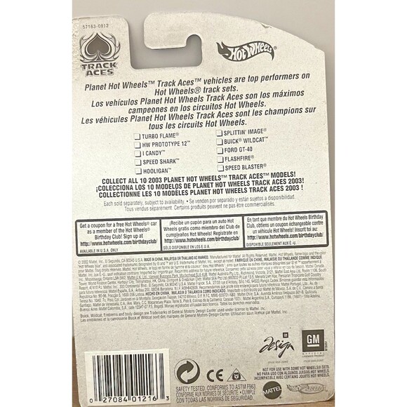 2003 Hot Wheels ~TRACK ACES 8/10~ Buick Wildcat Col. #173 (With Atomix) Gold 3Sp - Picture 7 of 8